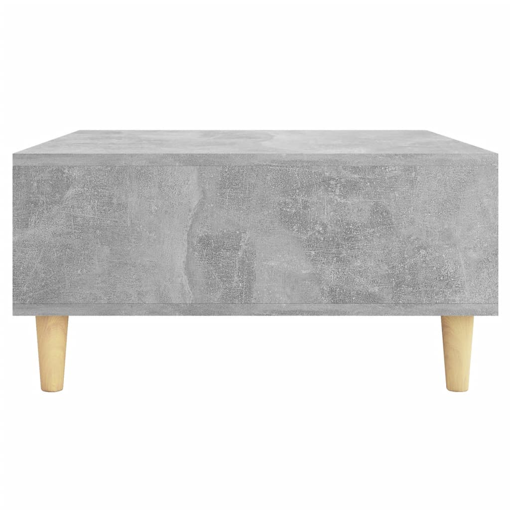 Table basse gris béton 60x60x30 cm bois d'ingénierie - XIOS