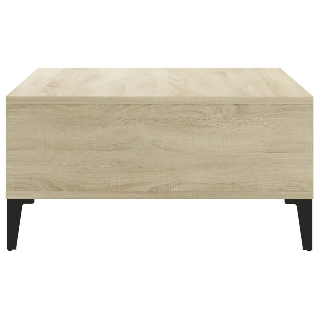 Table basse chêne sonoma 60x60x30 cm bois d'ingénierie - XIOS