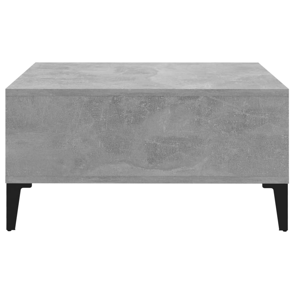Table basse gris béton 60x60x30 cm bois d'ingénierie - XIOS