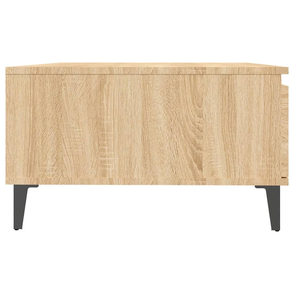 Table basse chêne sonoma 90x60x35 cm bois d'ingénierie - XIOS