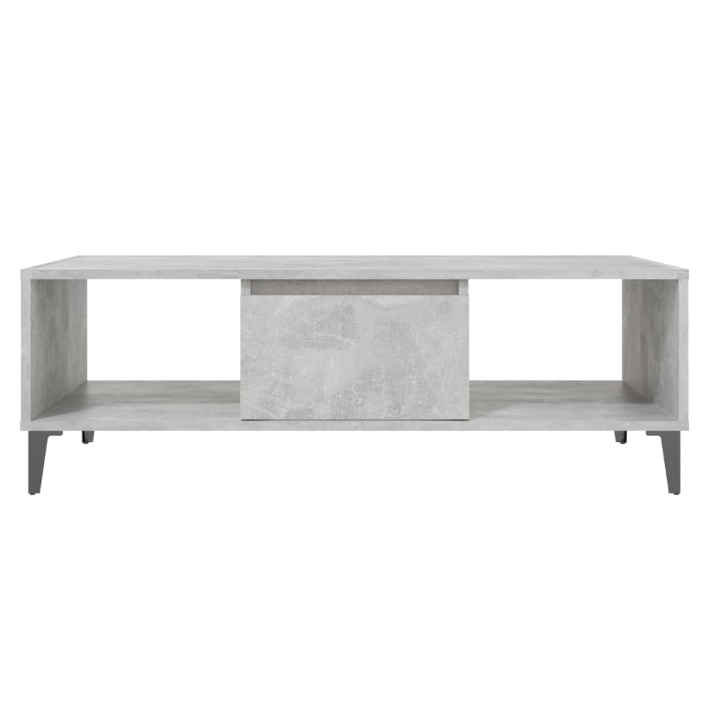 Table basse gris béton 103,5x60x35 cm bois d'ingénierie - XIOS