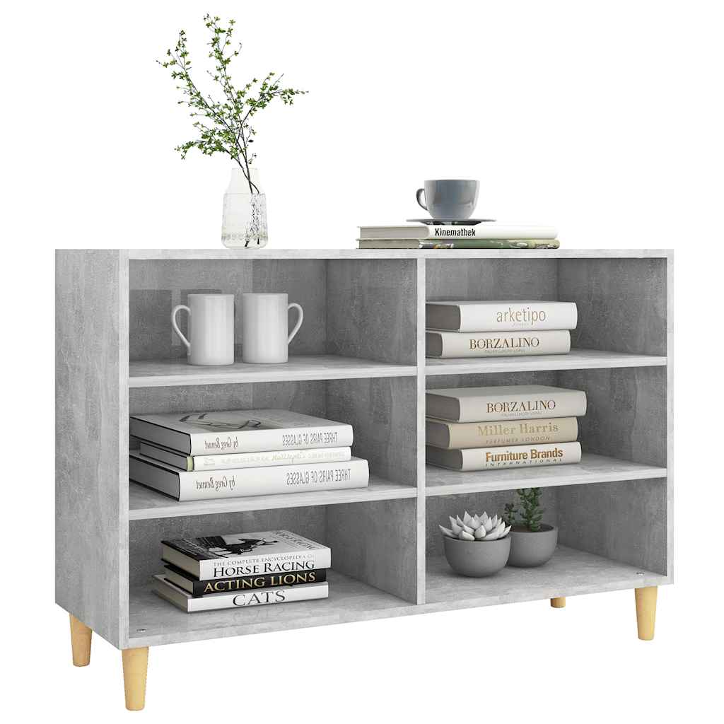 Buffet gris béton 103,5x35x70 cm bois d'ingénierie - XIOS