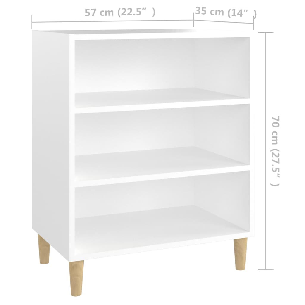 Buffet blanc 57x35x70 cm bois d’ingénierie - XIOS