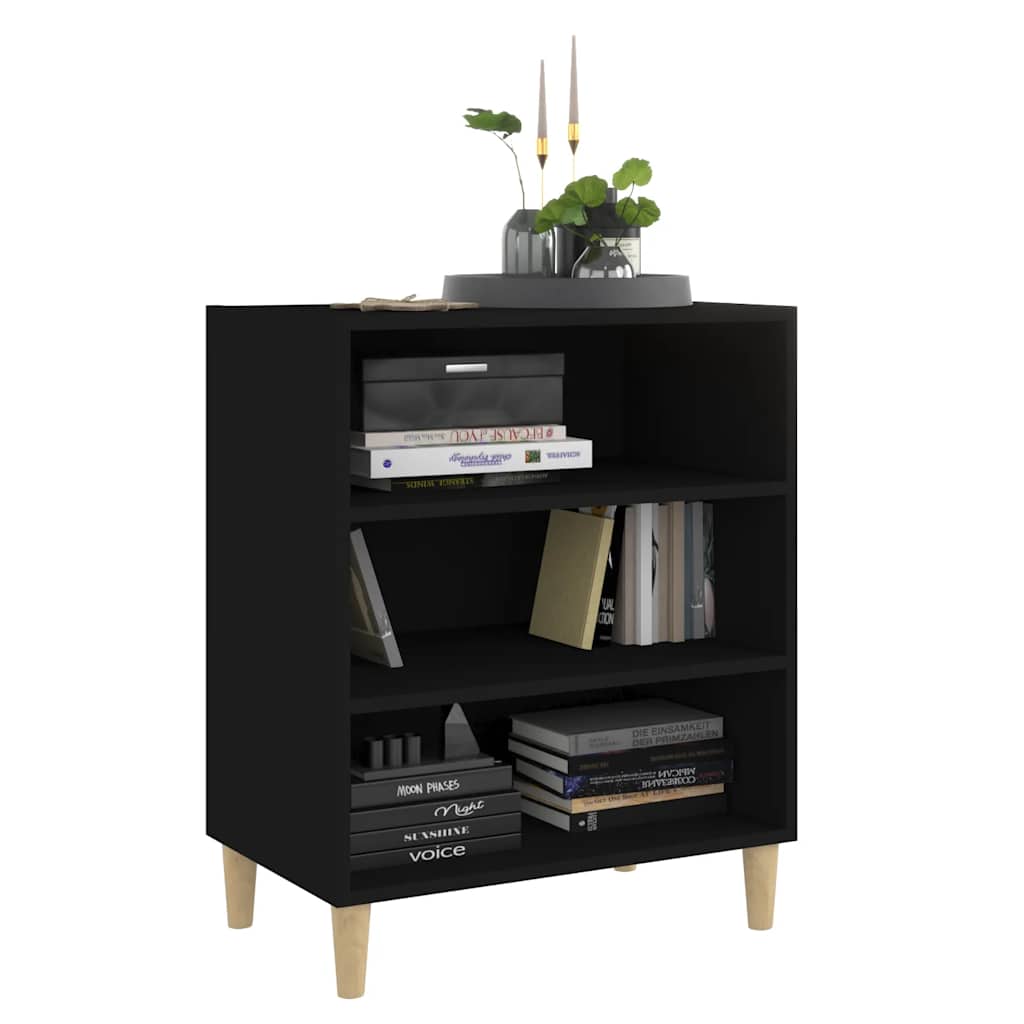 Buffet noir 57x35x70 cm bois d’ingénierie - XIOS