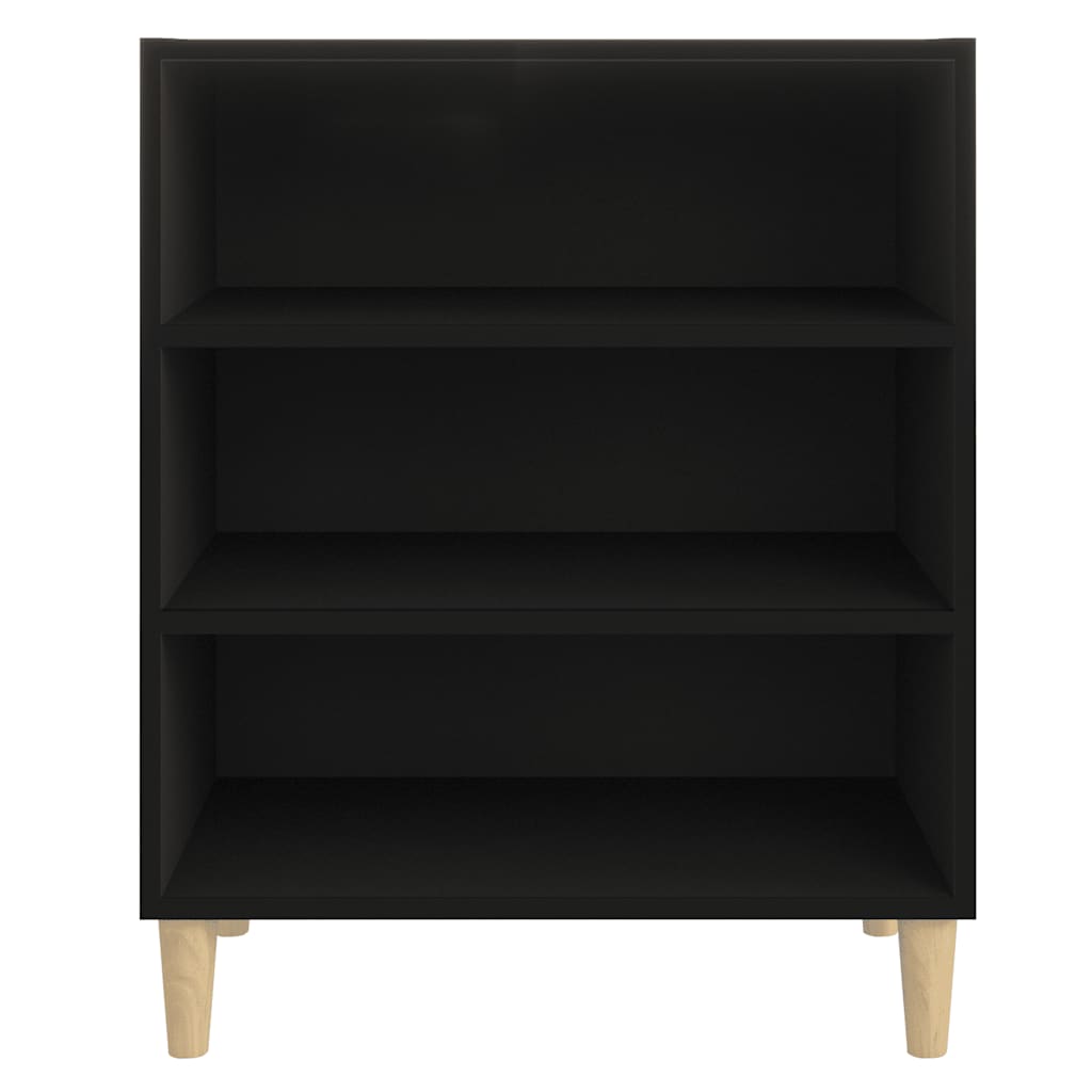 Buffet noir 57x35x70 cm bois d’ingénierie - XIOS