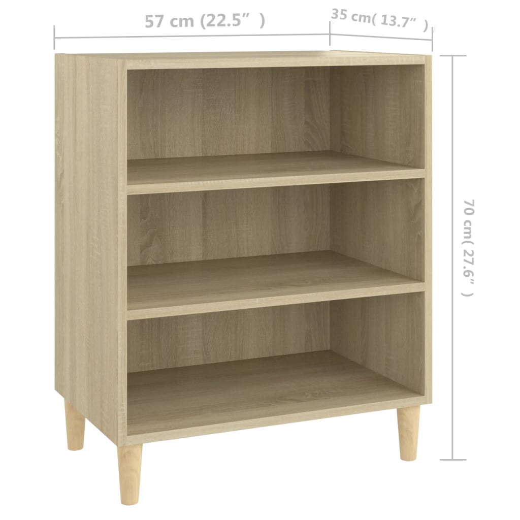 Buffet chêne sonoma 57x35x70 cm bois d'ingénierie - XIOS