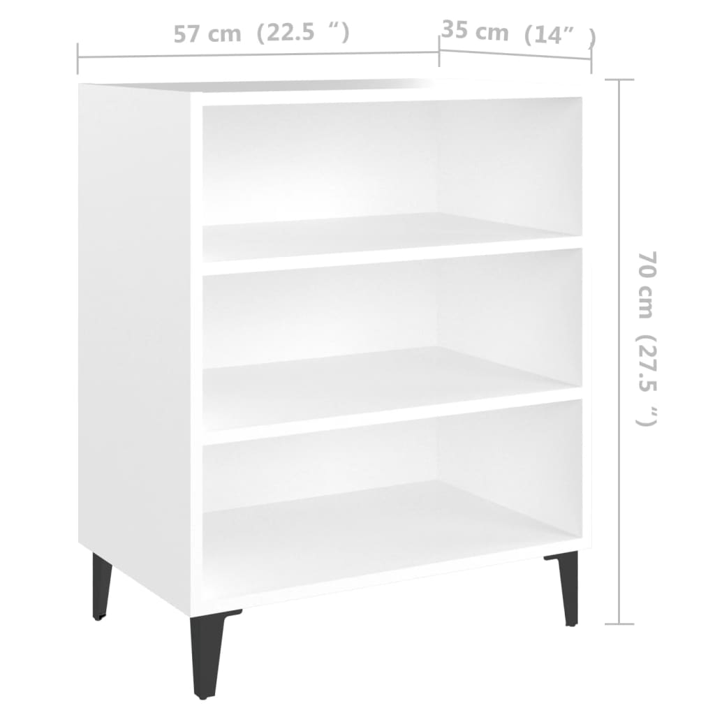 Buffet blanc 57x35x70 cm bois d’ingénierie - XIOS