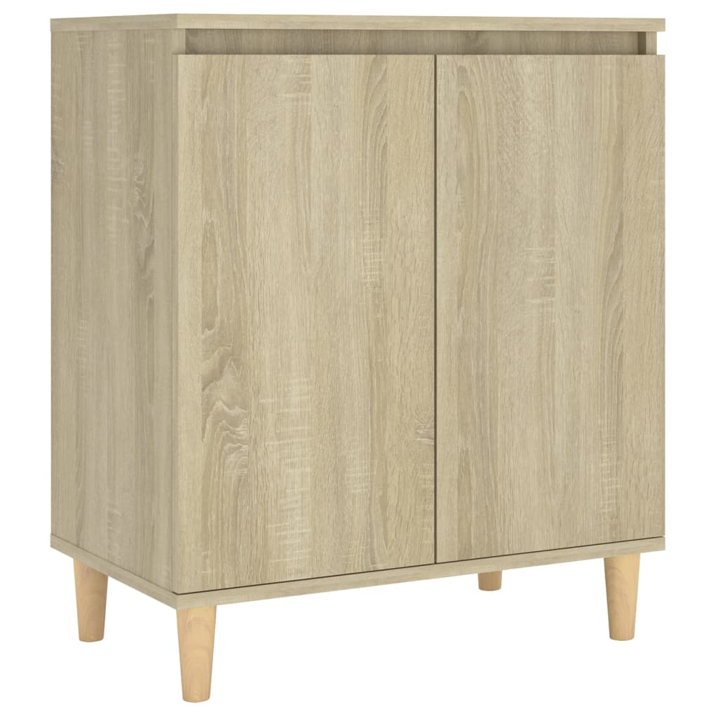 Buffet avec pieds en bois Chêne sonoma Bois d'ingénierie - XIOS