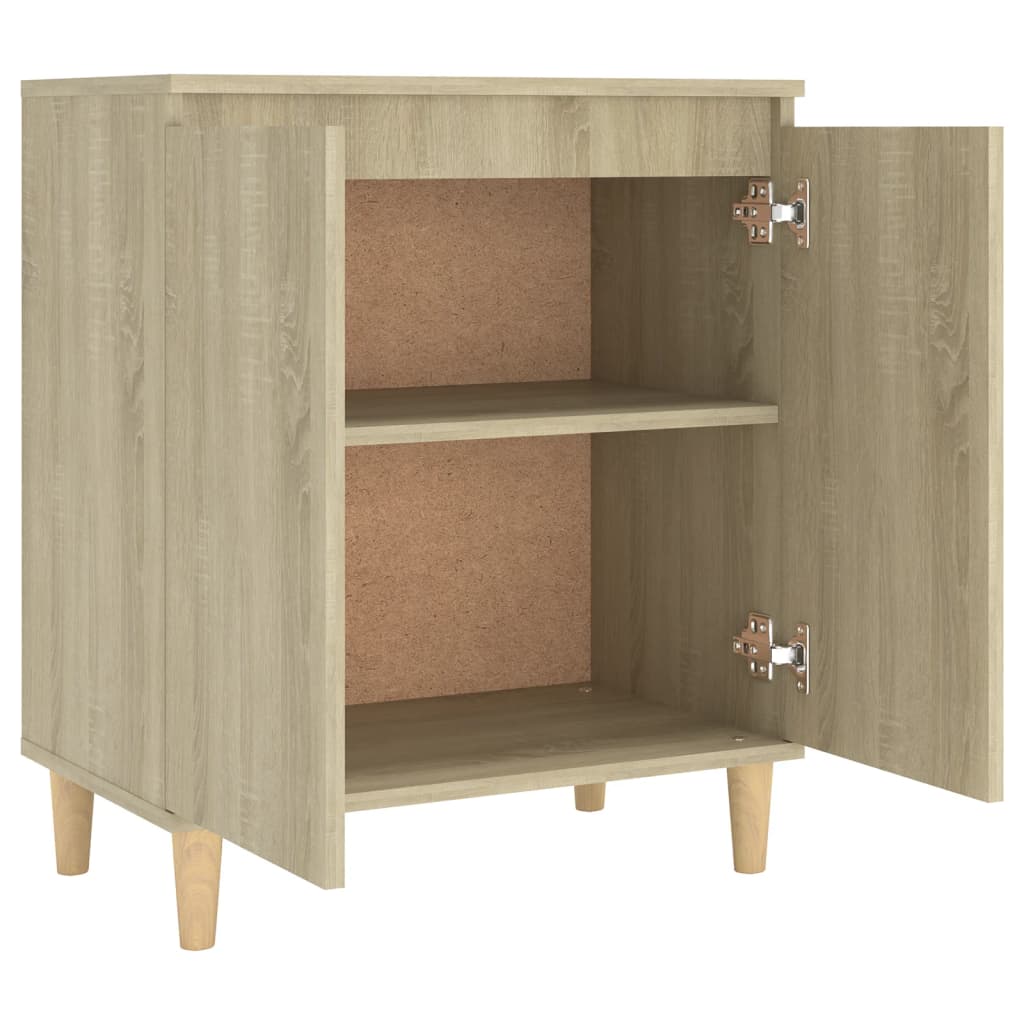 Buffet avec pieds en bois Chêne sonoma Bois d'ingénierie - XIOS