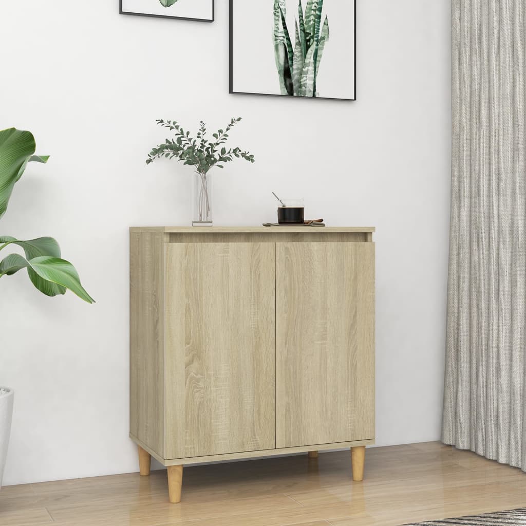 Buffet avec pieds en bois Chêne sonoma Bois d'ingénierie - XIOS
