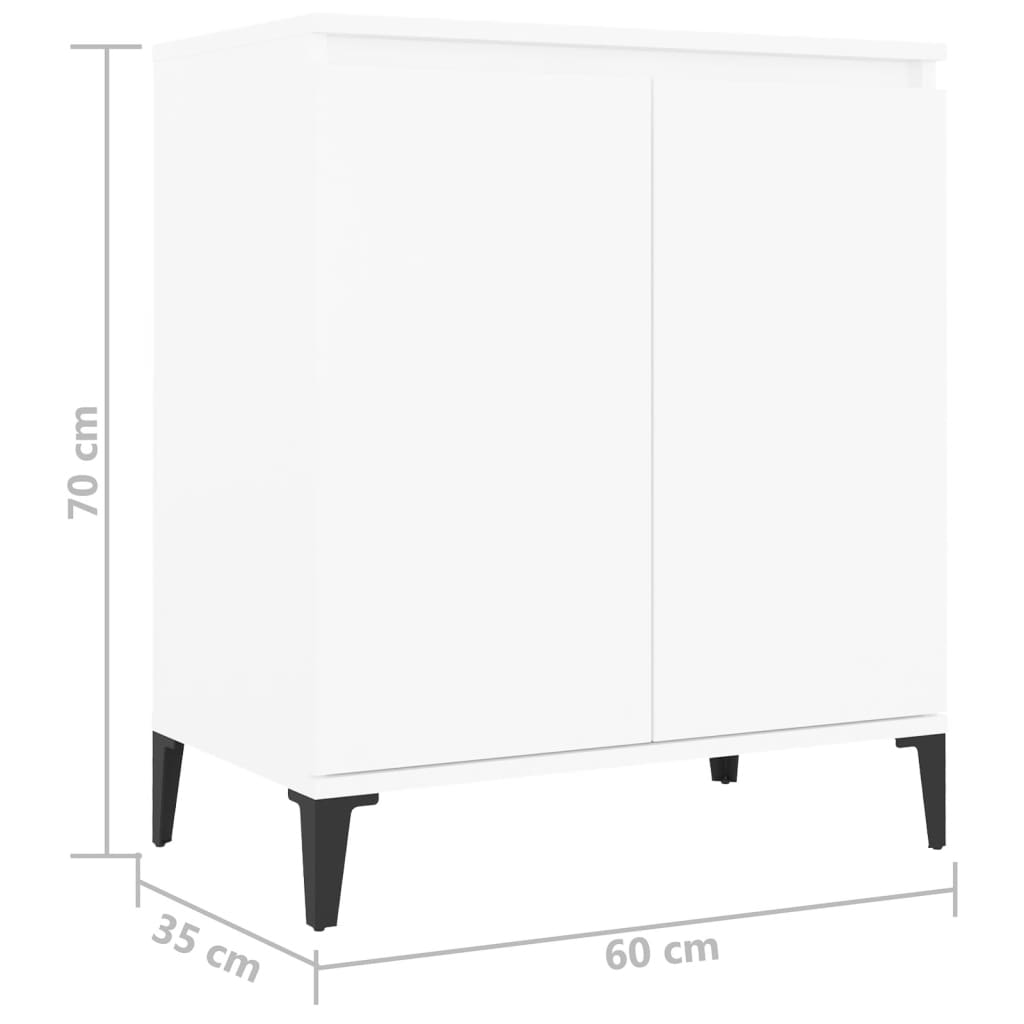 Buffet blanc 60x35x70 cm bois d'ingénierie - XIOS