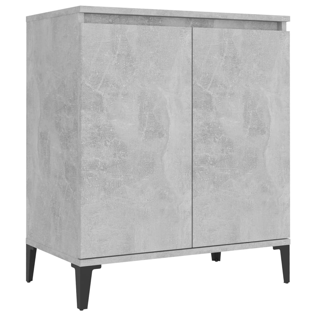 Buffet gris béton 60x35x70 cm bois d'ingénierie - XIOS
