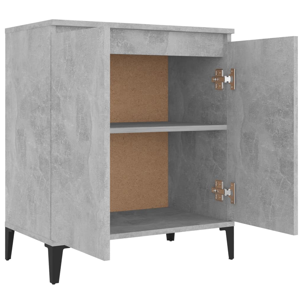 Buffet gris béton 60x35x70 cm bois d'ingénierie - XIOS