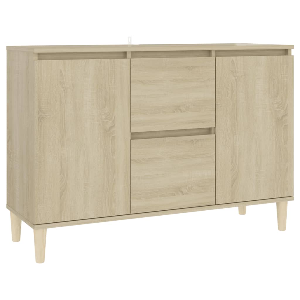 Buffet chêne sonoma 101x35x70 cm bois d'ingénierie - XIOS