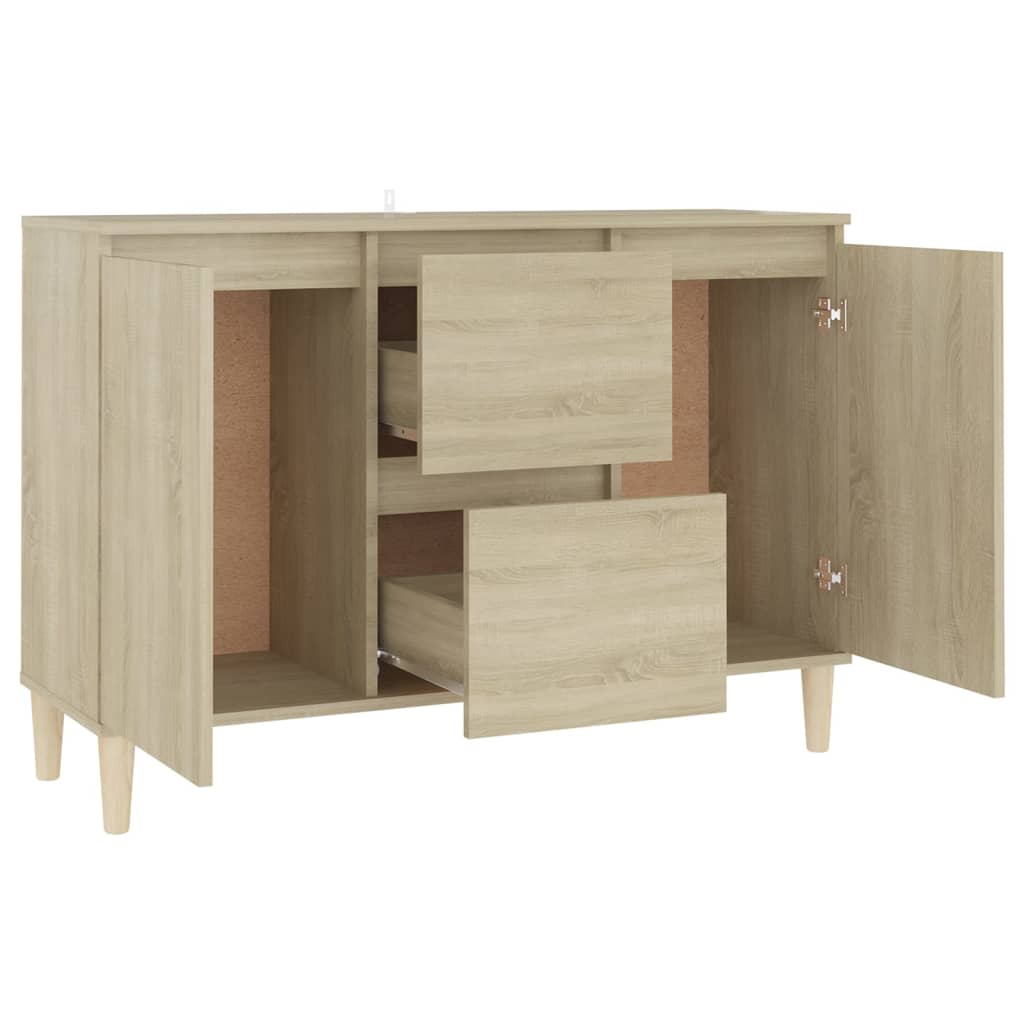 Buffet chêne sonoma 101x35x70 cm bois d'ingénierie - XIOS