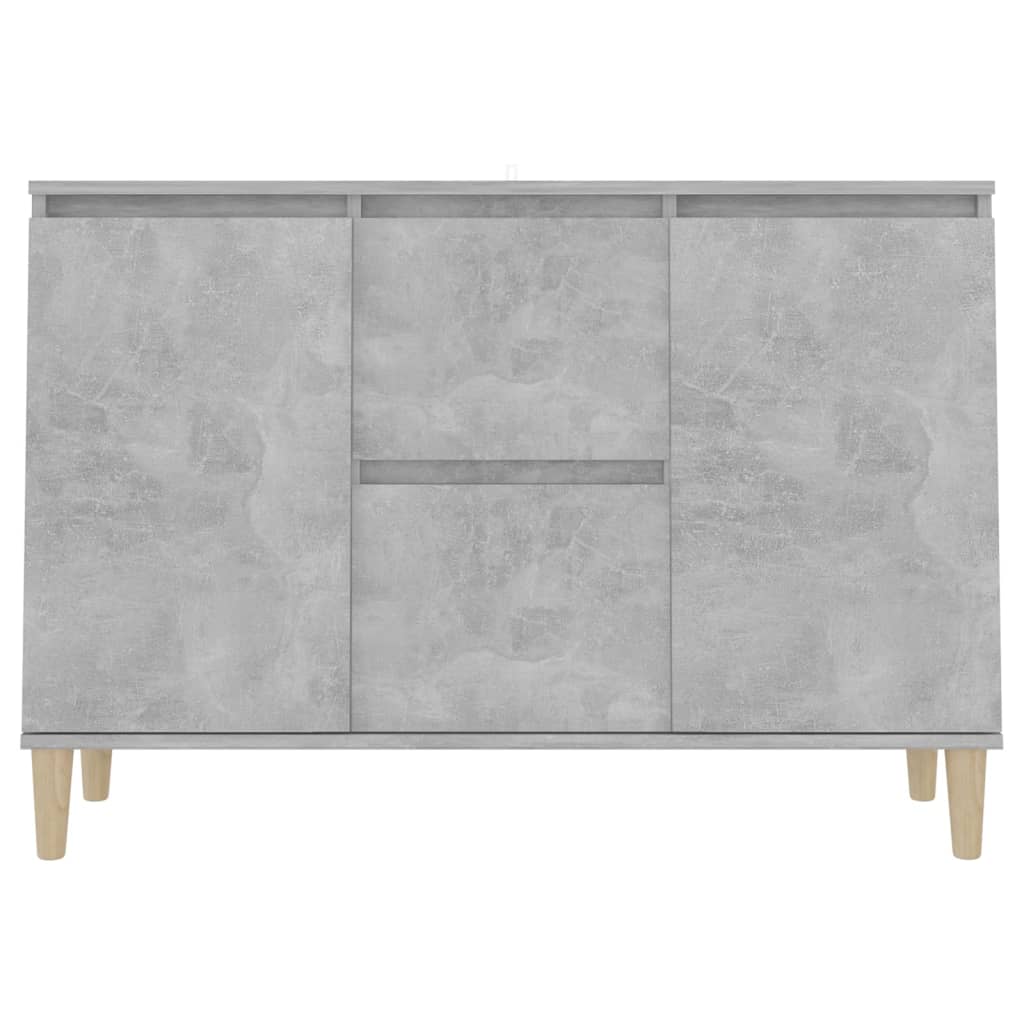 Buffet gris béton 101x35x70 cm bois d'ingénierie - XIOS