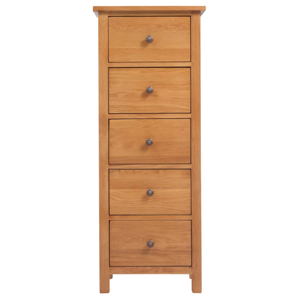 Commode haute 45x32x110 cm Bois de chêne massif - XIOS
