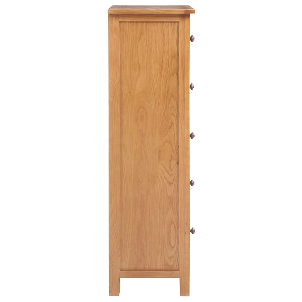 Commode haute 45x32x110 cm Bois de chêne massif - XIOS