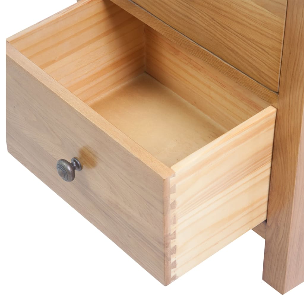 Commode haute 45x32x110 cm Bois de chêne massif - XIOS