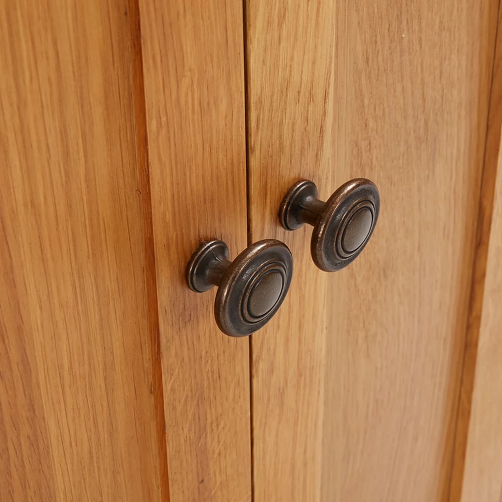 Armoire de rangement 50x22x110 cm Bois de chêne massif - XIOS