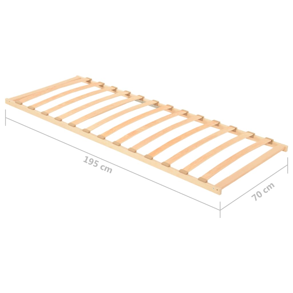 Sommier à lattes sans matelas avec 13 lattes 70x200 cm - XIOS