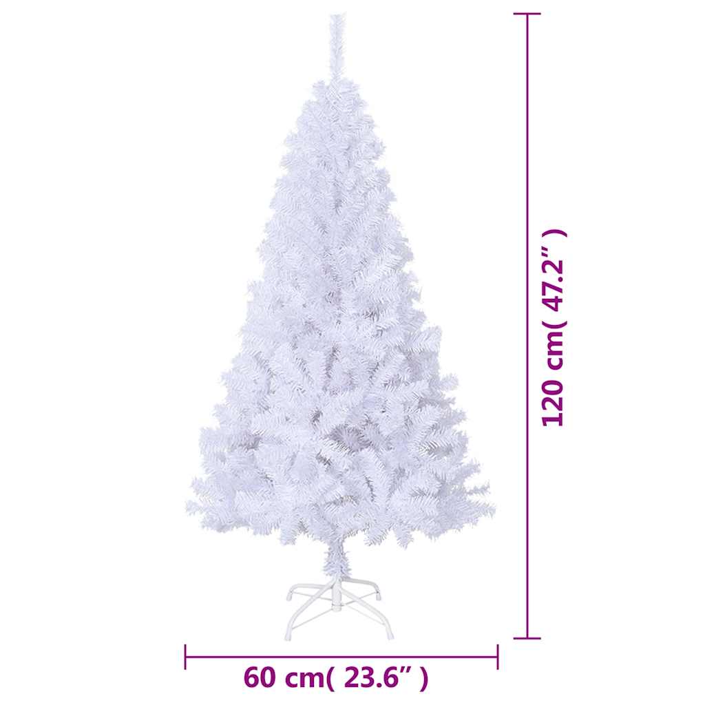 Arbre de Noël artificiel avec branches épaisses blanc 120cm PVC - XIOS