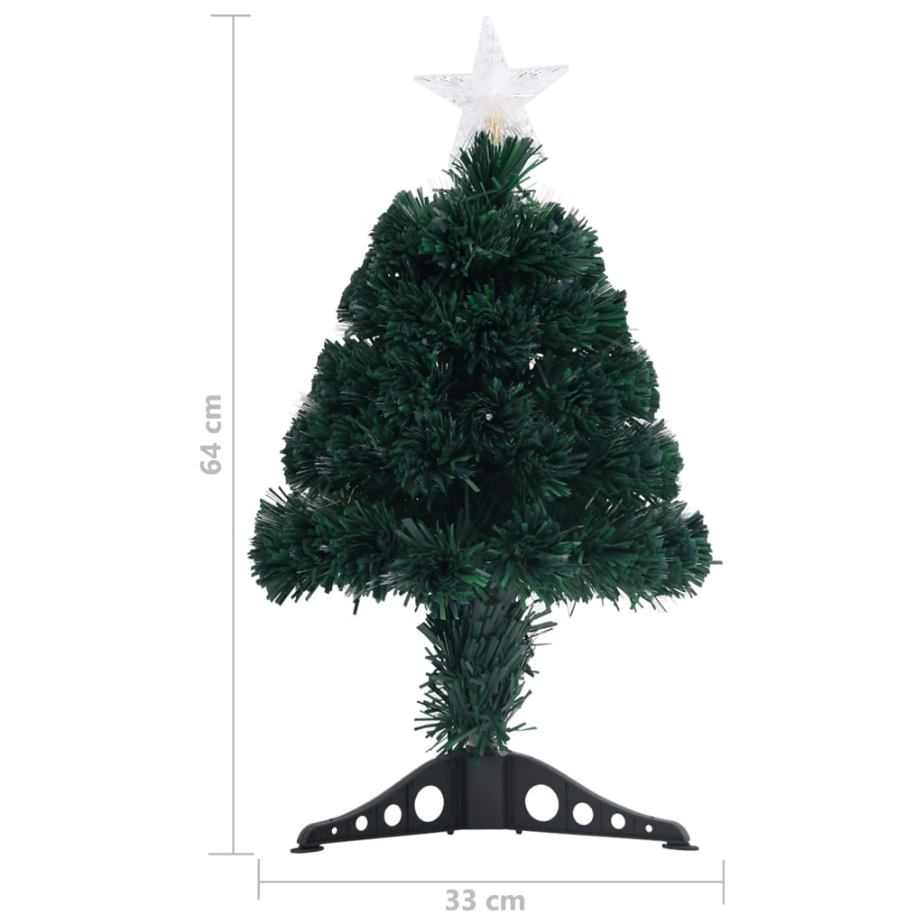 Arbre de Noël pré-éclairé avec support 64 cm fibre optique - XIOS