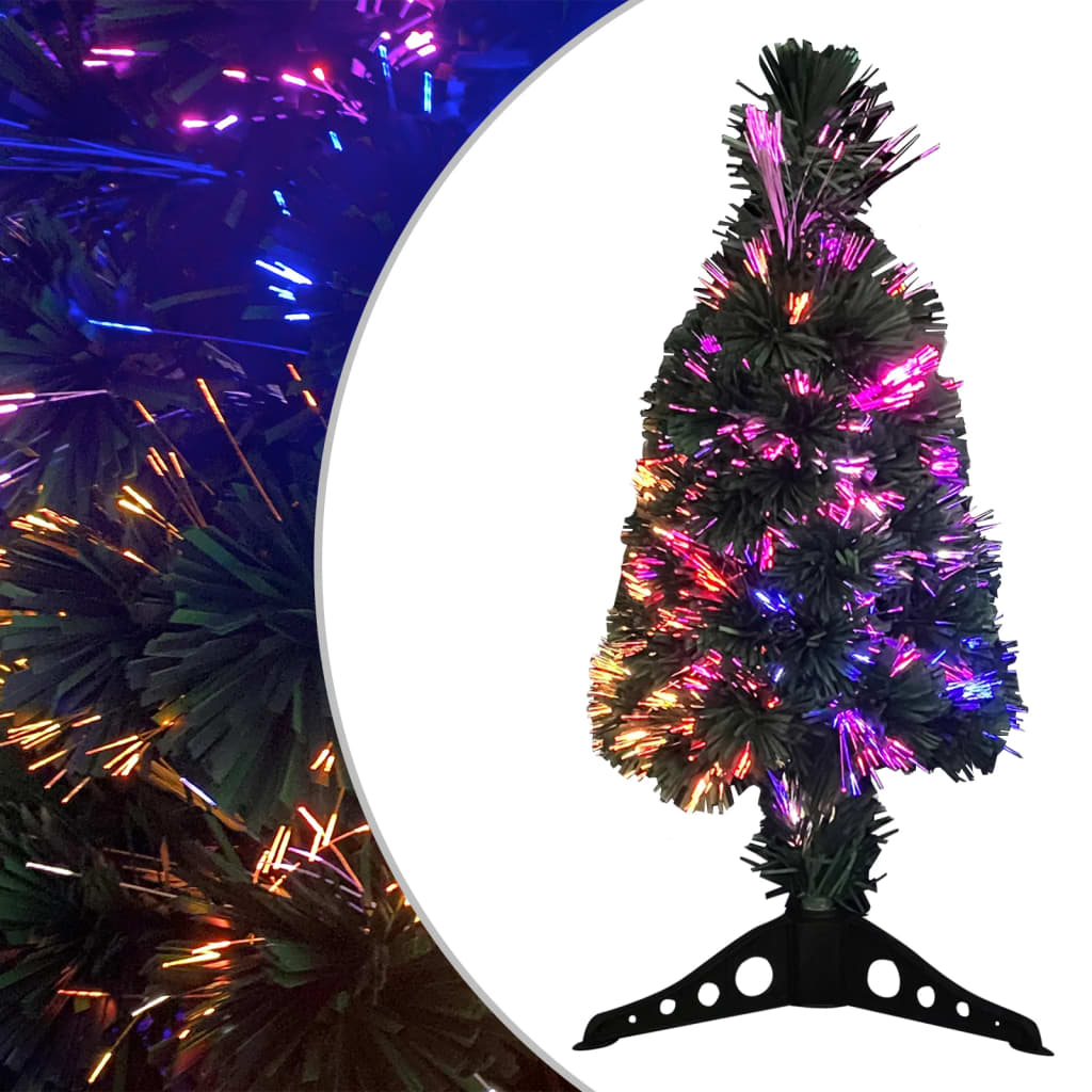 Arbre de Noël artificiel mince et support et LED 64 cm fibre optique - XIOS
