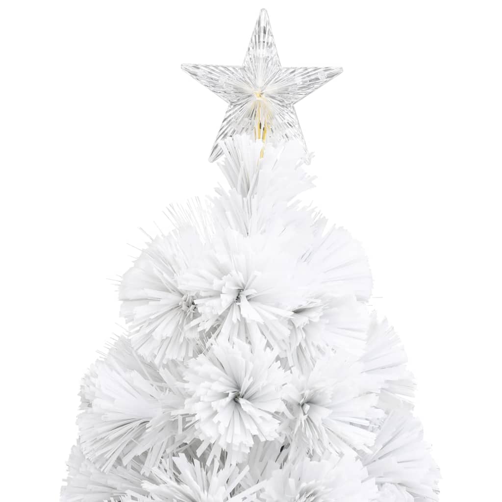 Arbre de Noël artificiel pré-éclairé blanc 64 cm fibre optique - XIOS