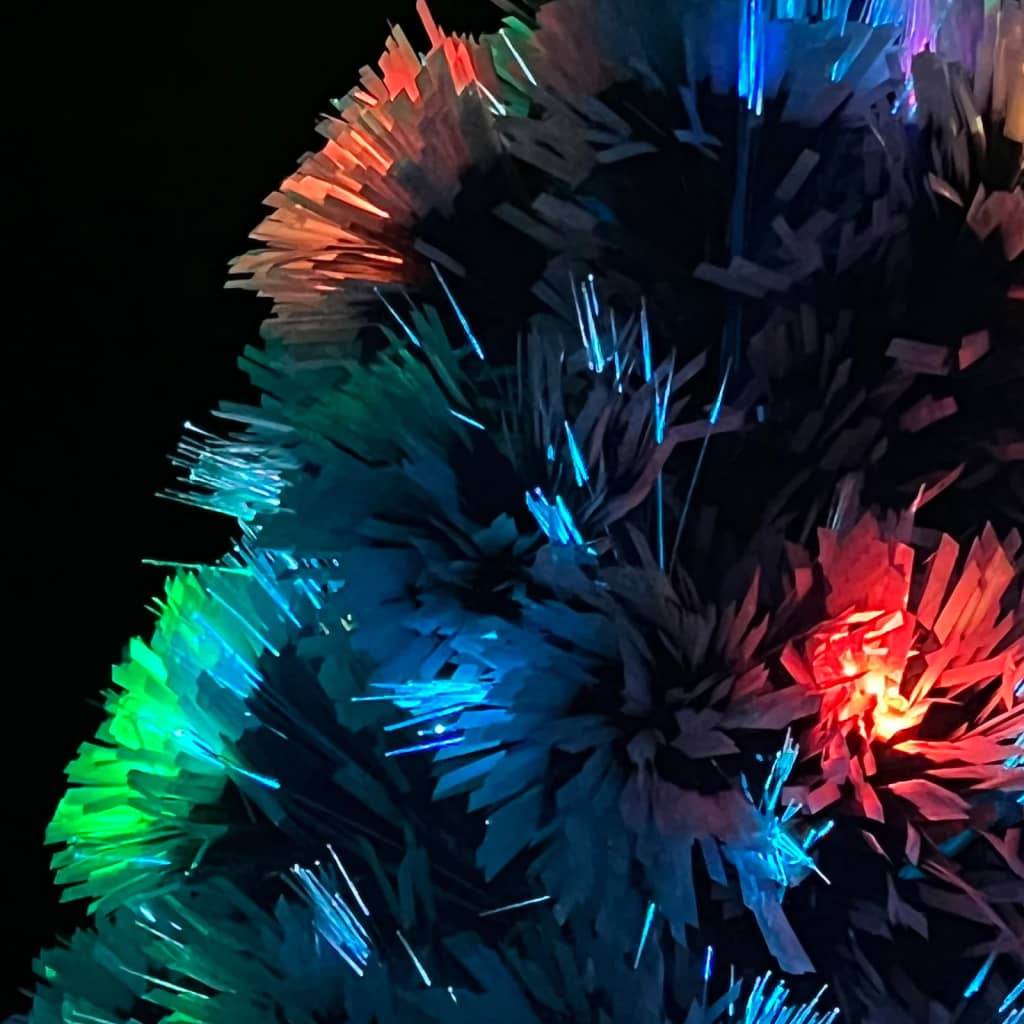 Arbre de Noël artificiel pré-éclairé blanc/bleu fibre optique - XIOS