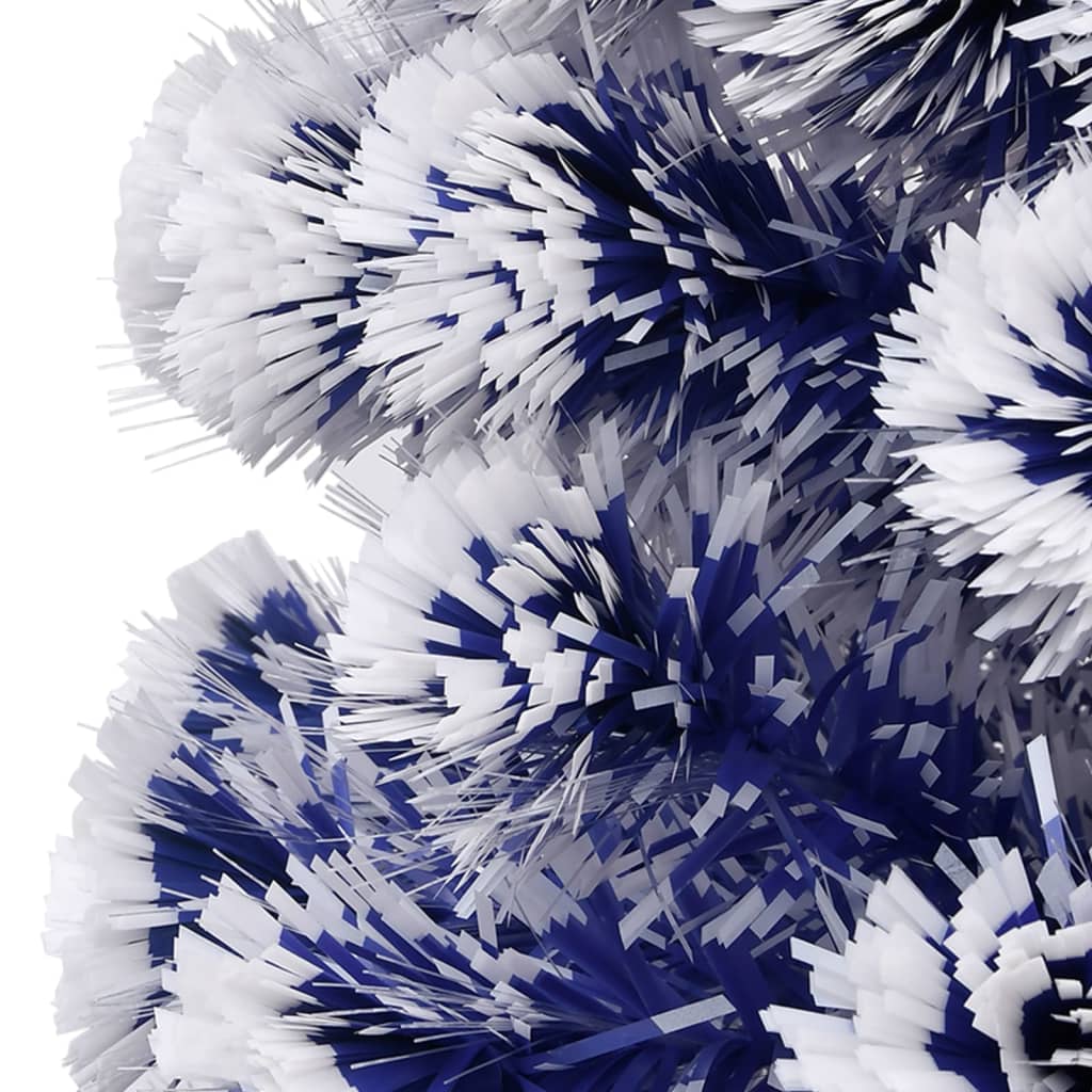 Arbre de Noël artificiel pré-éclairé blanc/bleu fibre optique - XIOS