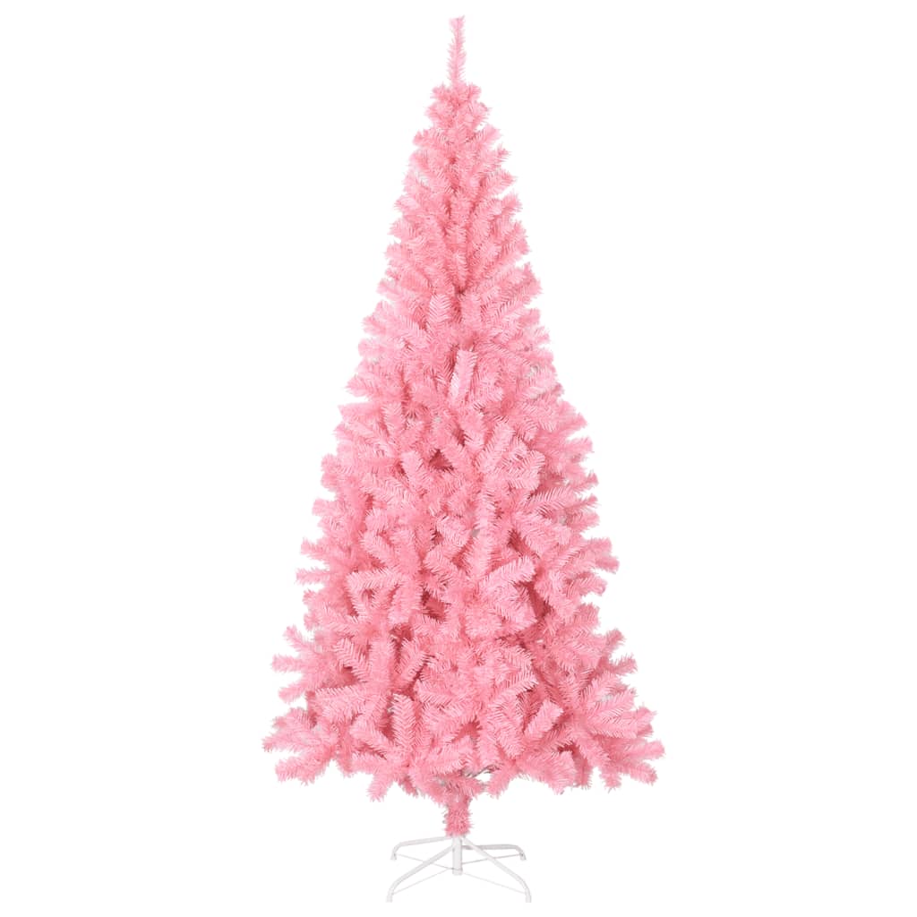 Sapin de Noël artificiel avec support rose 240 cm PVC - XIOS