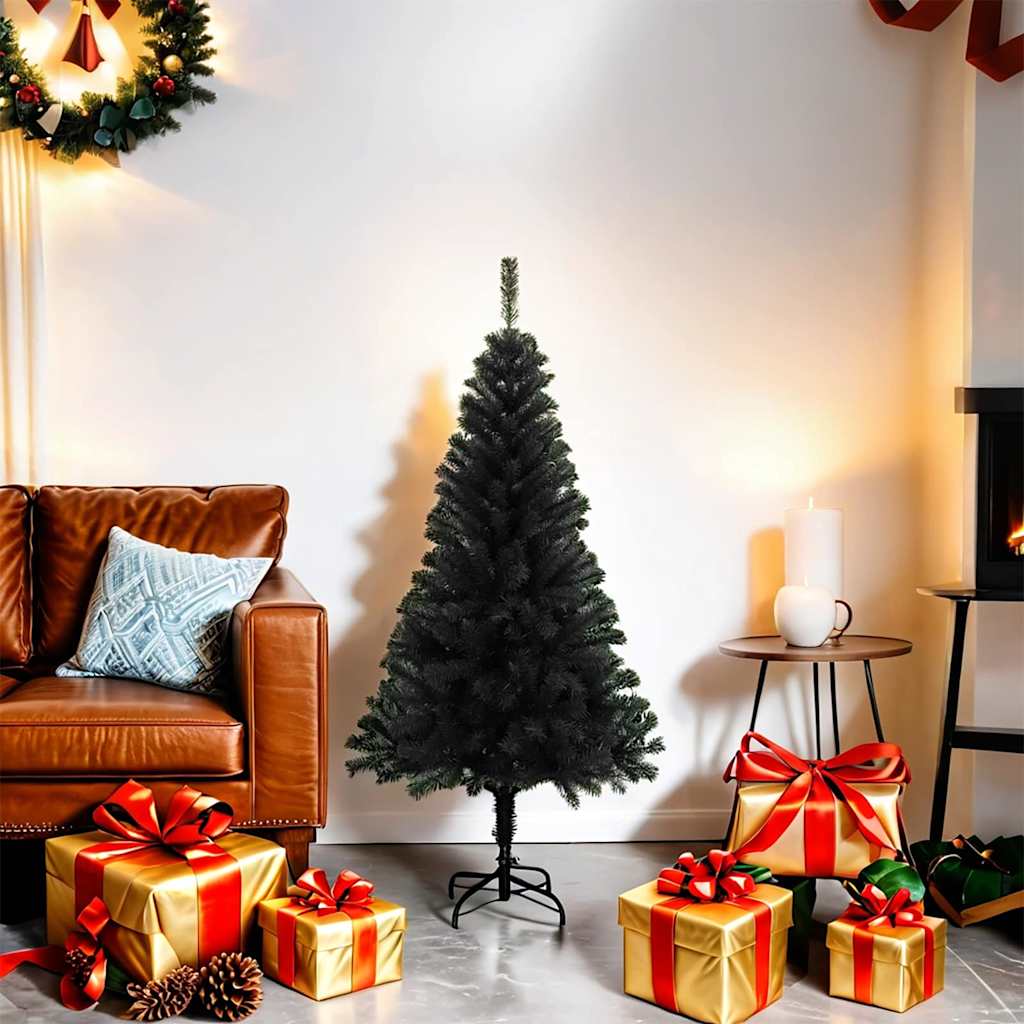 Sapin de Noël artificiel avec support noir 120 cm PVC - XIOS