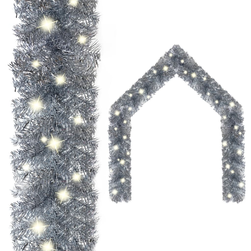 Guirlande de Noël avec lumières LED 10 m Argenté - XIOS