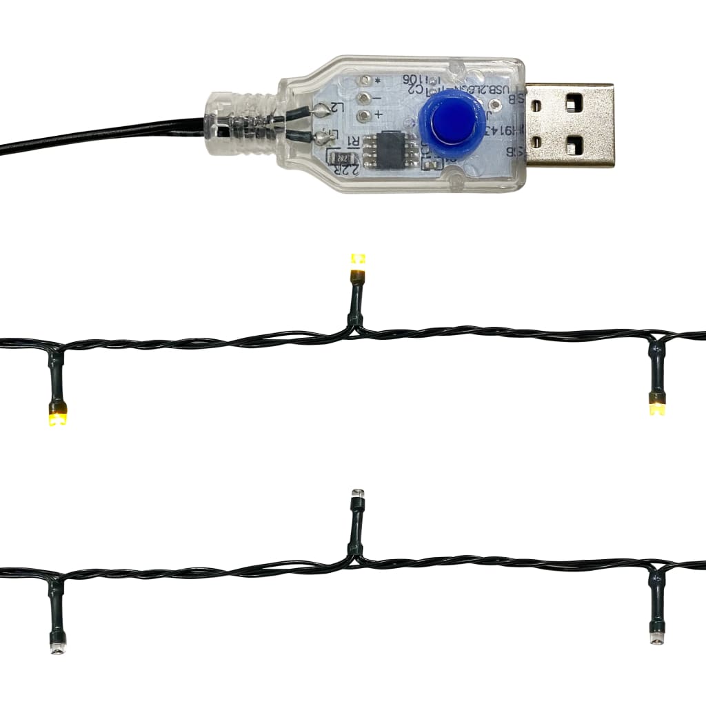 Guirlande de Noël avec lumières LED 10 m Argenté - XIOS