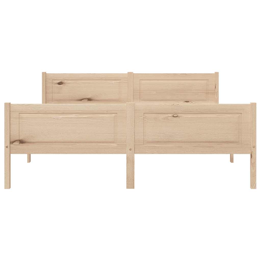 Cadre de lit sans matelas bois massif de pin 140x200 cm - XIOS