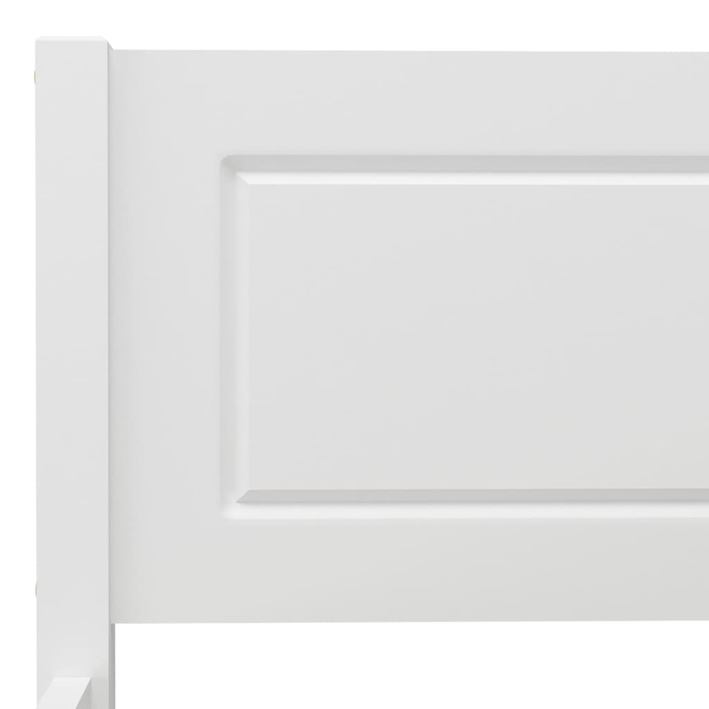 Cadre de lit sans matelas bois massif de pin blanc 200x200 cm - XIOS