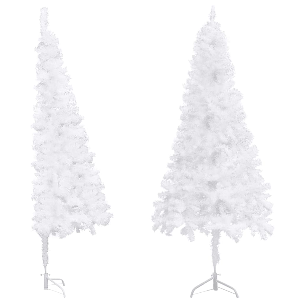 Sapin de Noël artificiel d'angle Blanc 240 cm PVC - XIOS