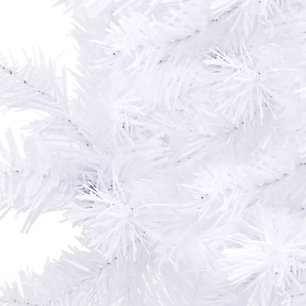 Sapin de Noël artificiel d'angle Blanc 240 cm PVC - XIOS
