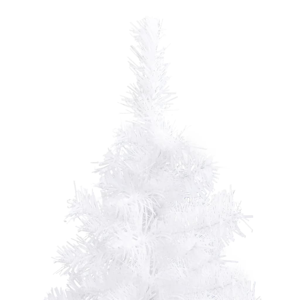 Sapin de Noël artificiel d'angle Blanc 240 cm PVC - XIOS