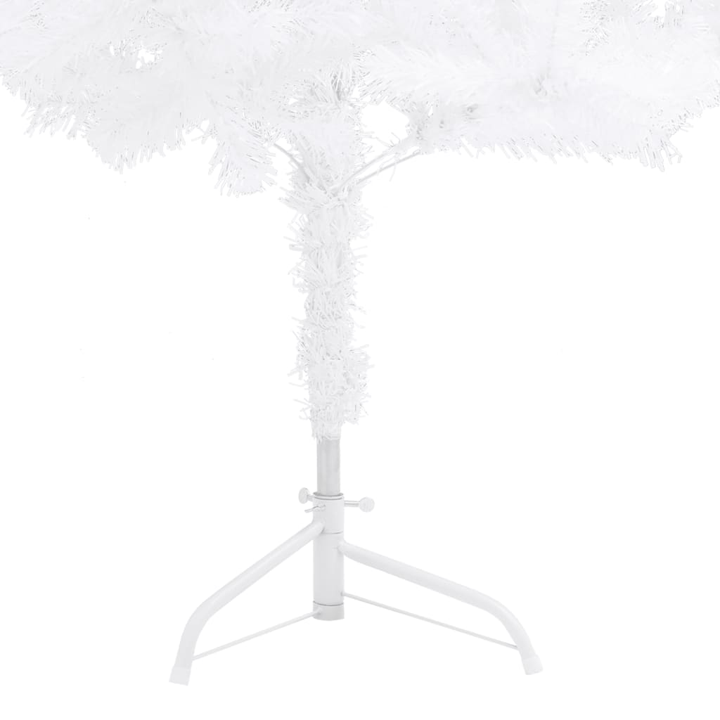 Sapin de Noël artificiel d'angle Blanc 240 cm PVC - XIOS