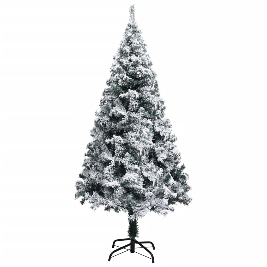 Sapin de Noël artificiel avec neige floquée vert 120 cm PVC - XIOS
