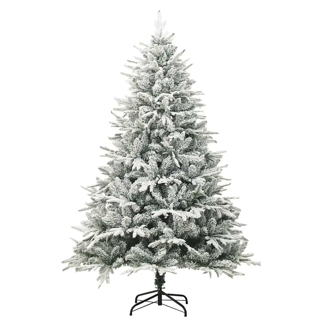 Sapin de Noël artificiel à flocons de neige Vert 180 cm PVC/PE