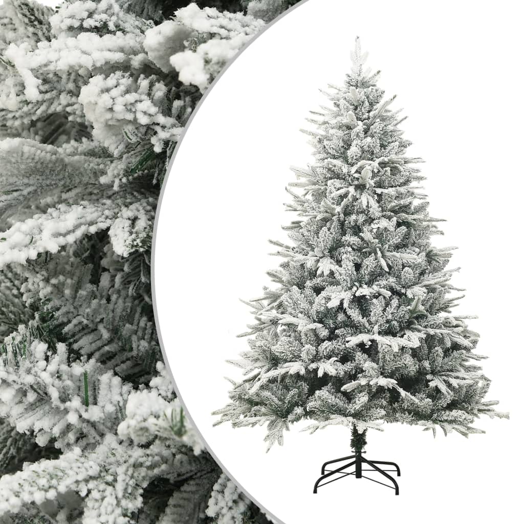 Sapin de Noël artificiel à flocons de neige Vert 240 cm PVC/PE