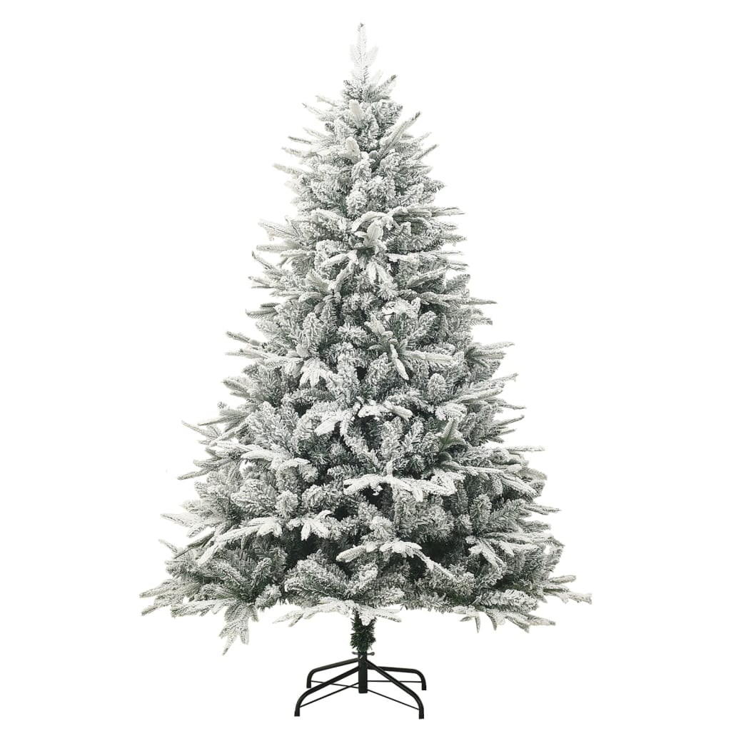 Sapin de Noël artificiel à flocons de neige Vert 240 cm PVC/PE