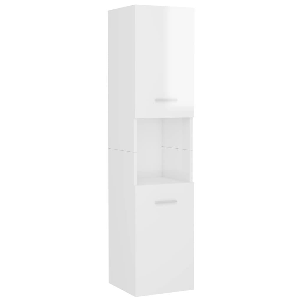 Ensemble de meubles de salle de bain Blanc Bois d'ingénierie