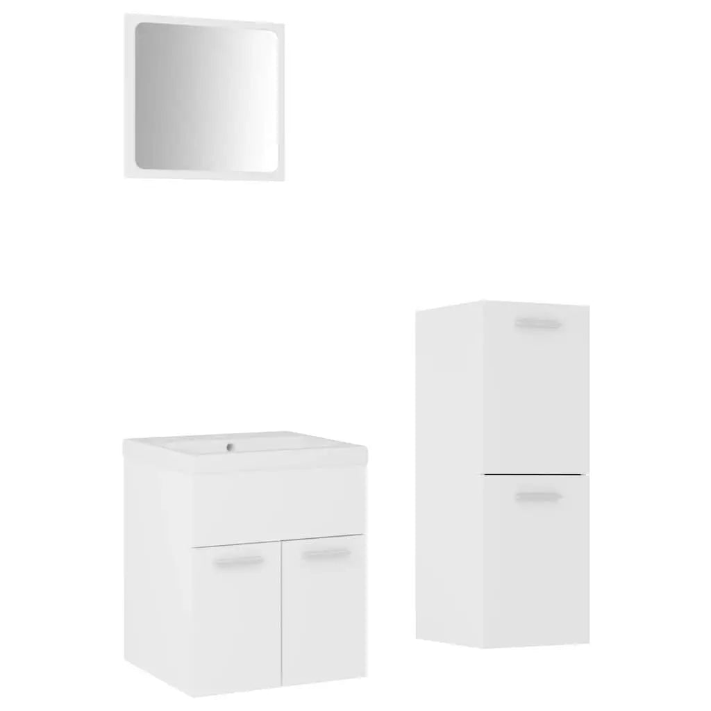 Ensemble de meubles de salle de bain Blanc Aggloméré - XIOS