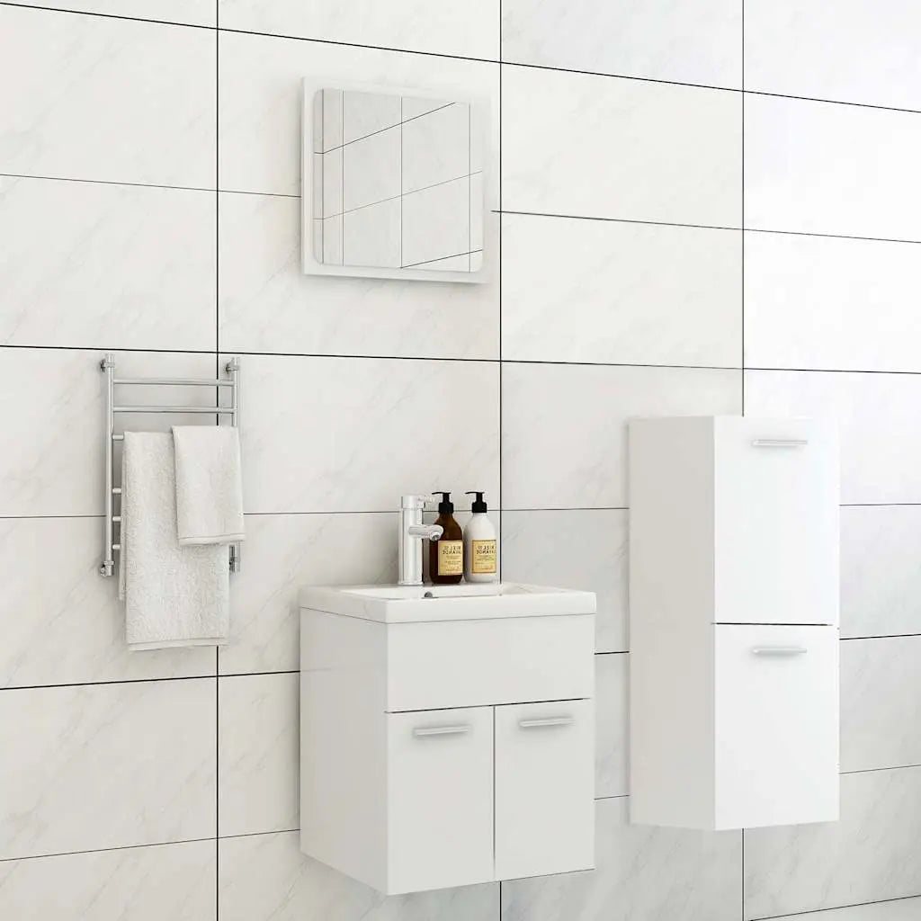 Ensemble de meubles de salle de bain Blanc Aggloméré - XIOS