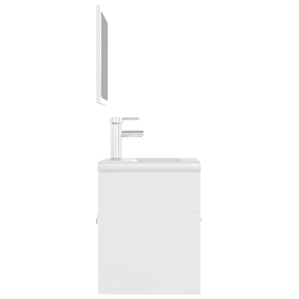 Ensemble de meubles de salle de bain Blanc Aggloméré