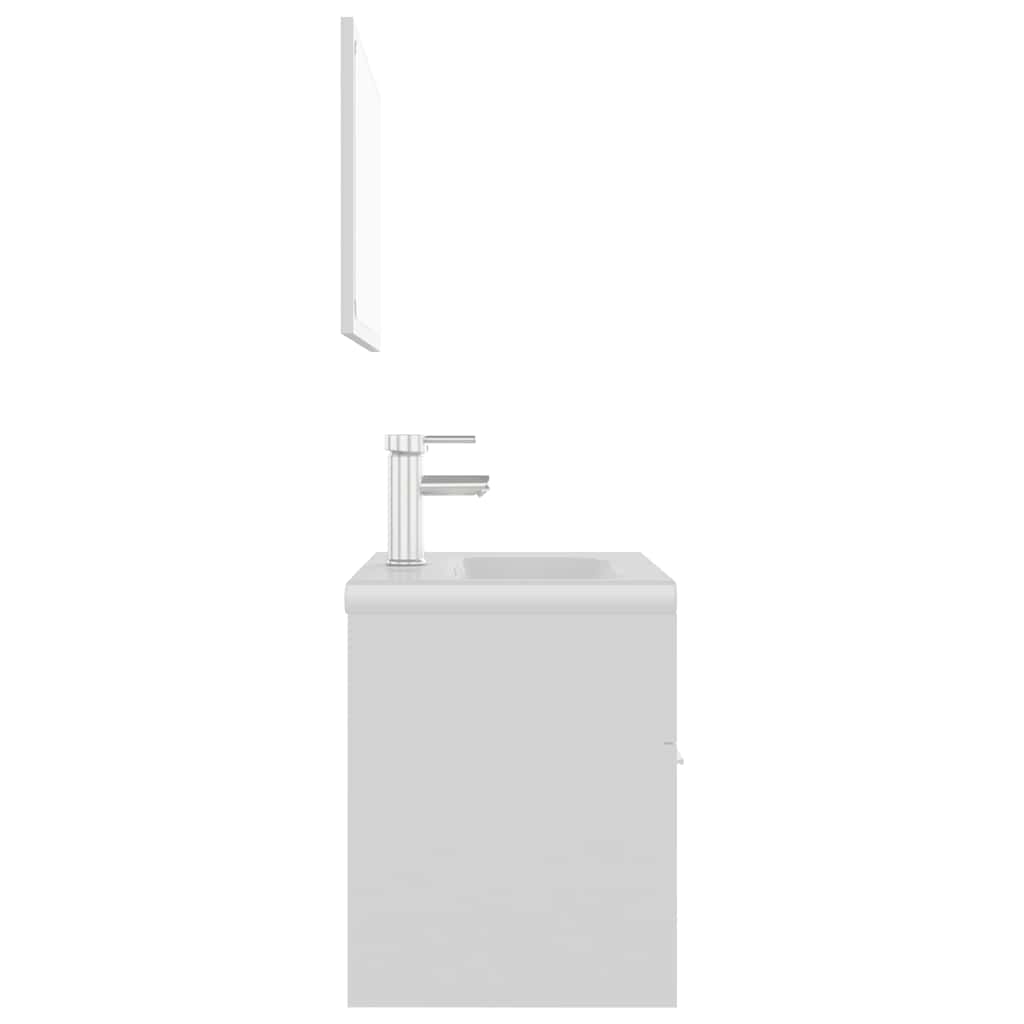 Ensemble de meubles de salle de bain Blanc Aggloméré